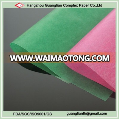 Virgin Wood Pulp Food Grade Color Glassine Paper 21gsm/30gsm/40gsm